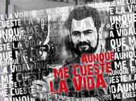 Afiche Aunque me cueste al vida